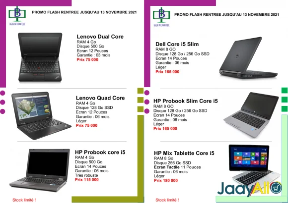 Vente de Ordinateurs à Gueule Tapee Fass Colobane dès 75000 FCFA - Multimédia