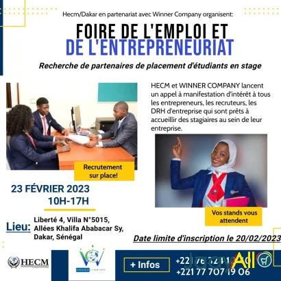Vente de Services à Dakar dès 100 FCFA - Emploi & service