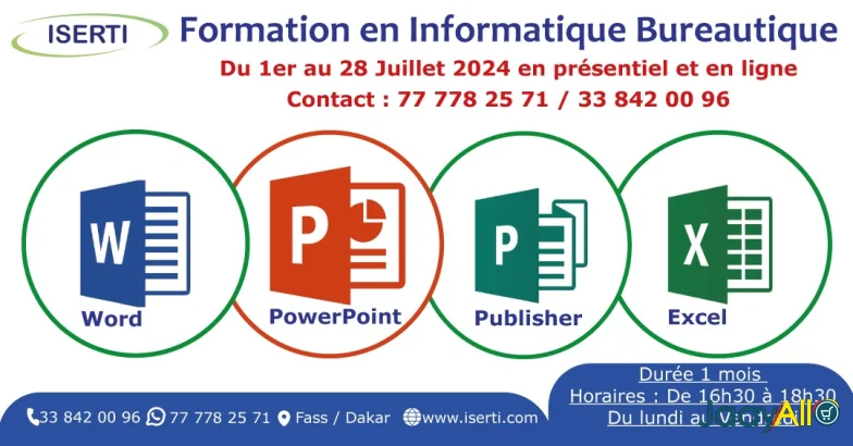 Vente de Formations à Gueule Tapee Fass Colobane dès 75000 FCFA - Emploi & service